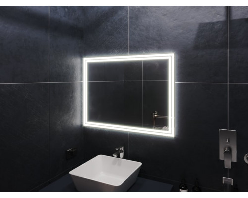 Зеркало в ванну комнату с подсветкой Бологна