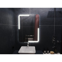 Зеркало для ванной с подсветкой Керамо 55х70 см